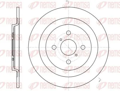 Produktbild von 2x REMSA Bremsscheibe 61173.00 hinten für TOYOTA Yaris Schrägheck (_P9_) 278mm