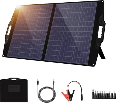 Immagine prodotto di Pannelli solari con presa – Caricabatterie solare – Pannello solare – 100 W – Pieghevole – Portatile