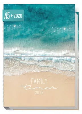 Produktbild von Family-Timer 2026 / A5+ / Summer Beach / Häfft-Verlag
