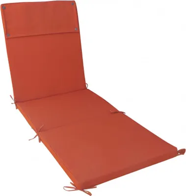 Produktbild von Orangefarbenes Polyester-Bettchenkissen mit abnehmbarem Bezug 59x195 cm