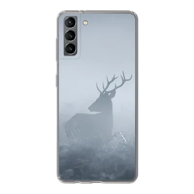 Produktbild von MuchoWow® Handyhülle Schutzhülle Hülle für Samsung Galaxy S21 Plus Hirsche - Nebel - Wald Silikon Softcase Handy Hülle - Handy-Tasche