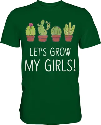 Produktbild von Sukkulenten Kakteen Pflanzen Kaktus T-Shirt – Bottle Green / 3XL