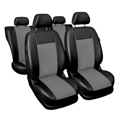 Produktbild von Superior Universal Autositzbezüge - Kunsleder Komplettset Grau