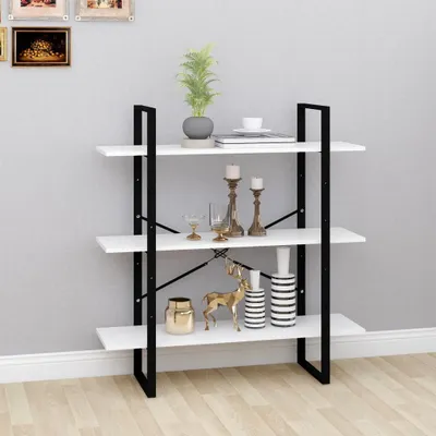 Produktbild von The Living Store Bücherregal Weiß 100x30x105 cm Holzwerkstoff