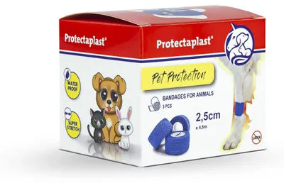 Selbstklebender Verband für Haustiere, 2,5 cm x 4,5 m, 3er-Set