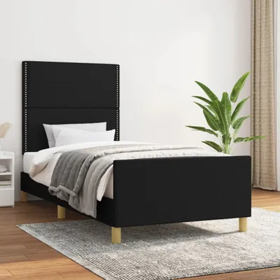 Immagine prodotto di Maison Exclusive - Struttura letto senza materasso Nero 100x200 cm Tessuto