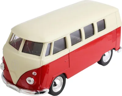 Produktbild von Spielzeugauto Bus VW Bulli 11,5cm rot Modellauto Blechauto