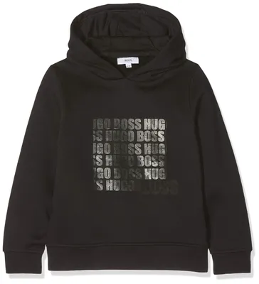 Produktbild von Boss Mädchen Sweat A Capuche Sweatshirt mit Kapuze, Schwarz (Black 09b), Taille