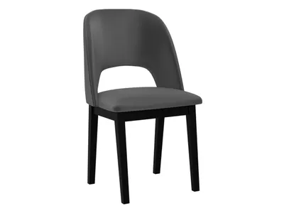Obrázok produktu pre Kuchynská čalúnená stolička AFTON 2 - čierna / tmavá šedá