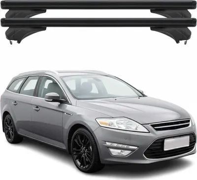 Produktbild von Menabo Dachträger für Ford Mondeo III Kombi 2010-2014 Aluminium Schwarz 2 tlg