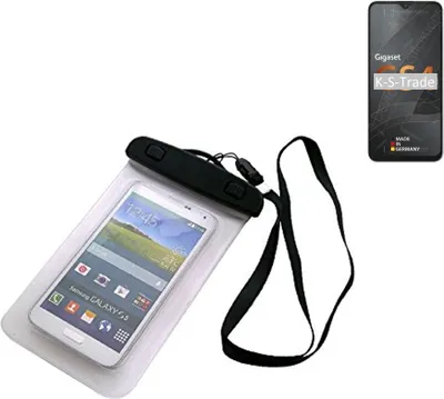 Produktbild von K-S-Trade Schutz Hülle Handy Hülle Kompatibel mit Gigaset GS4 Beach Bag wasserdicht 16cm x 10cm Schutzhülle Staub Sand Flachwasser Beachbag Case