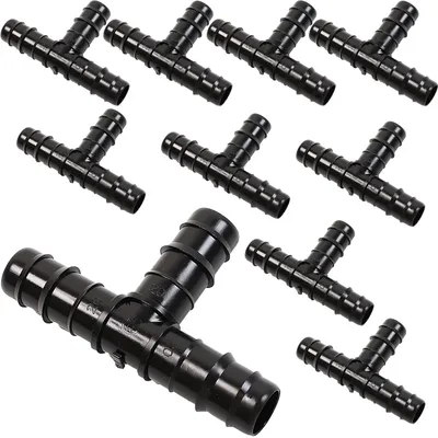 Immagine prodotto di Raccordo a T per tubo gocciolante 20 mm per irrigazione x10 raccordi