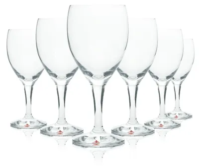 Produktbild von 6x Apollinaris Glas 0,2l Flöte Kelch Stiel Gläser Mineral Wasser Sprudel Gastro