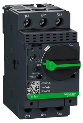 Productafbeelding van Schneider Electric GV2P05, Miniatuurstroomonderbreker, IP20