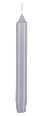 Produktbild von Leuchterkerzen Silbergrau 250 x Ø 25 mm, 12 Stück