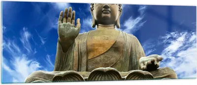 Produktbild von Bilder auf glas - Asien buddha kultur - 140x50cm - Glasbilder - Wandbilder - Kunstdruck - zum Aufhängen bereit - Wanddekoration aus Glas - Glas Bilder - Wandbild auf Glas - Einteilig - GAB140x50-2114