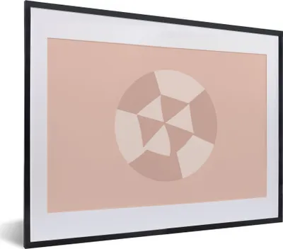 Produktbild von MuchoWow® Gerahmtes Poster Sommer - Sonnenschirm - Abstrakt 40x30 cm - Poster mit Schwarzem Bilderrahmen Wandposter Rahmen Foto Bilder - Bilderrahmen - Poster im Rahmen