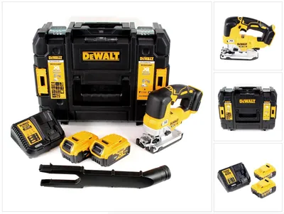 Image de DeWalt DCS 334 P2 Scie sauteuse pendulaire sans fil 18V sans balais + 2x Batteries 5.0Ah + Chargeur + Coffret de transport TSTAK