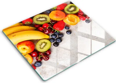 Produktbild von Abdeckung Glas - Küchenabdeckung - 60x52 cm - Abdeckplatte -Feiertagsfrüchte