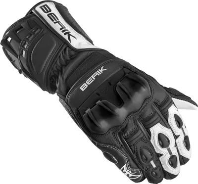 Produktbild von Berik Track Plus Motorradhandschuhe, schwarz/weiß, XS