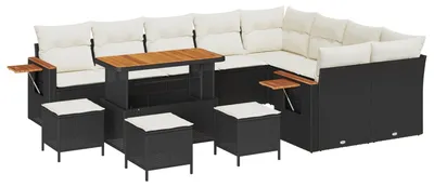 Produktbild von Gartensofa-set 13 pcs Schwarz Poly-Rattan