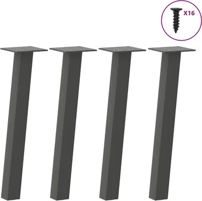 Obrázek produktu pro Nohy ke konferenčnímu stolku 4 ks antracitové 30 cm ocelové