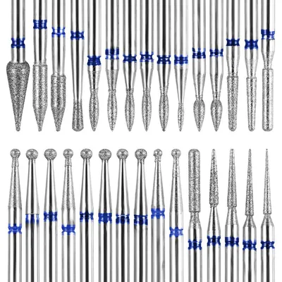 Produktbild von Nagelfräser Bits Set 30 Stück Wolframcarbid für Maniküre 3/32" Schaft