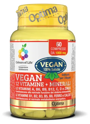 Produktbild von Colours Of Life Vegan 12 Vitamine + 3 Mineralstoffe