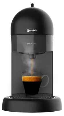 Zdjęcie produktu dla Cecotec Cumbia Capricciosa Black, Ekspres do espresso, 0,6 l, Podstawka pod kawę, Kawa mielona, 1100 W, Czarny