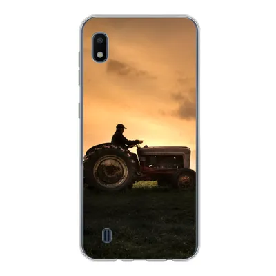Produktbild von MuchoWow® Handyhülle Schutzhülle Hülle für Samsung Galaxy A10 Traktor - Landwirt - Nebel Silikon Softcase Handy Hülle - Schutzhülle