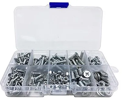 Produktbild von Famanu Senkkopfschrauben Set - Edelstahl (250 Stück) - M3, M4, M5 - Vollgewinde