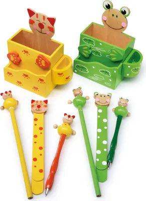Produktbild von Stiftebehälter „Katze und Frosch“