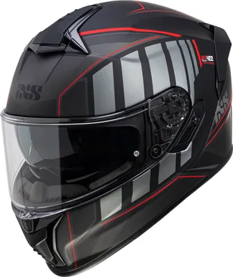 Produktbild von iXS Integralhelm iXS422 FG 2.1 matt schwarz-rot XL