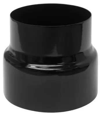 Immagine prodotto di Canna fumaria Raik / tubo stufa riduzione smaltata 150mm - 120mm nero