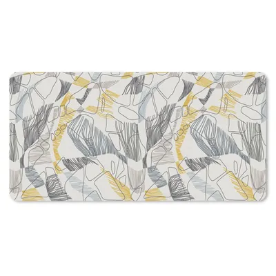 Produktbild von MuchoWow® Mauspad Mousepad Linienkunst - Dschungel - Muster - Gold 60x30 cm - Mousepads - Maus Mat - Pad - Mausunterlage - Nachhaltig