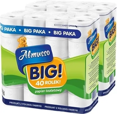 Produktbild von Fasttrade 80 ROLLEN weiss 3 SCHICHTEN GROßPACKUNG TOILETTENPAPIER 3-LAGIG, 80 ROLLEN x 160 BLÄTTER