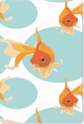 Produktbild von MuchoWow® Mauspad Mousepad Goldfisch - Tiere - Seifenblase - Muster 18x27 cm - Mousepads - Maus Mat - Pad - Mausunterlage