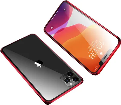 Produktbild von INF Phone 11 Pro Handyhülle magnetisch Glas/Rot
