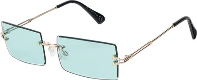 Produktbild von Damen Herren Sonnenbrille Spotlich Designer 80er Urlaub Sommer Strand 30566 Grün