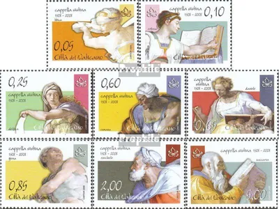 Produktbild von Briefmarken Vatikanstadt 2008 Mi 1603-1610 (kompl.Ausg.) gestempelt Michelangelo-Fresken