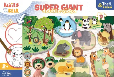 Zdjęcie produktu dla PUZZLE 15 GIANT Bobaski w ZOO Bobaski i Mi 42000