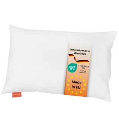 Image de Coussin pour enfant, 40 x 60 cm, housse en 100% coton, fermeture éclair sécurisée pour les enfants, lavable, sleepling