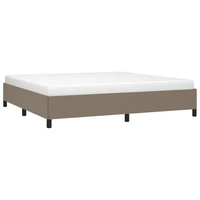Produktbild von vidaXL Bettgestell ohne Matratze Taupe 200x200 cm Stoff