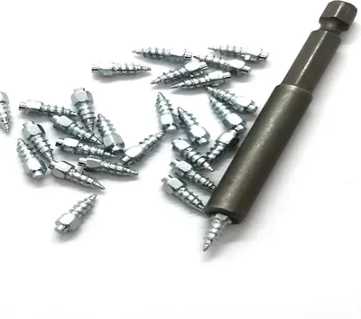 Produktbild von 520 Stück Autoreifen Bolzen Schraube Schneereifen Spikes Rad Reifen Ketten für Motorrad Winter Universal