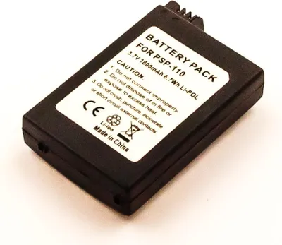 Produktbild von Ersatzakku für Sony PSP (1. Generation) – PSP-110 Li-Polymer 1800mAh