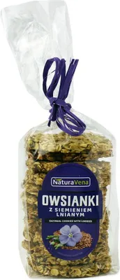 CIASTKA OWSIANKI Z SIEMIENIEM LNIANYM 175 g - NATURAVENA