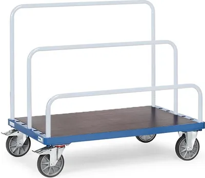 Produktbild von fetra 4463-1, Stahl, Transportwagen, Blau, 1200 kg, 4 Rad/Räder, Gummi