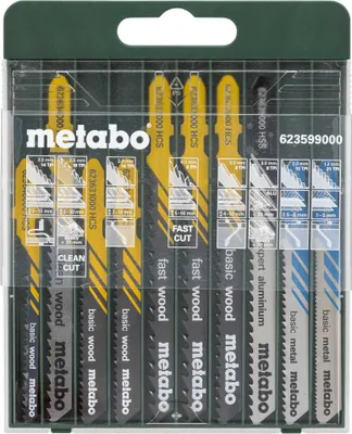 Immagine prodotto di Metabo Stichsägeblattsortiment Promotion 10-teilig Holz, Metall und Kunststoffe
