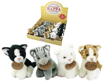 Obrázok produktu pre RAPPA Plyšová mačka 14 cm sediaca ECO-FRIENDLY