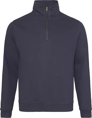 Produktbild von Just Hoods JH046 | Sophomore 1/4 Zip Sweat - Farbe: New French Navy - Größe: XXL